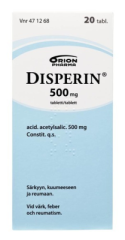 DISPERIN tabletti 500 mg 20 fol