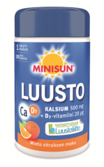 Minisun Luusto Kalsium+ D20mikrog 100 purutabl