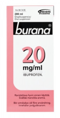BURANA 20 mg/ml oraalisusp 200 ml